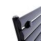 Revive - Black Horizontal Single-Panel Designer Radiator - 9.25" x 70"