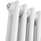 Regent - White Vertical 2-Column Traditional Cast-Iron Style Radiator - 70.75" x 7.75"