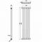 Regent - White Vertical 2-Column Traditional Cast-Iron Style Radiator - 59" x 15"