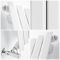 Edifice - White Vertical Single-Panel Designer Radiator - 70" x 22"