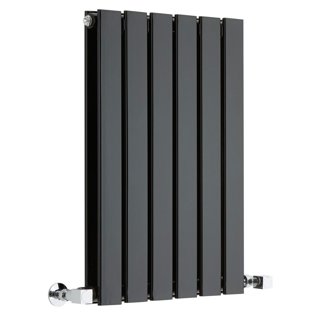 Delta Radiator Delta - Black Horizontal Double Slim-Panel Designer Radiator - 25