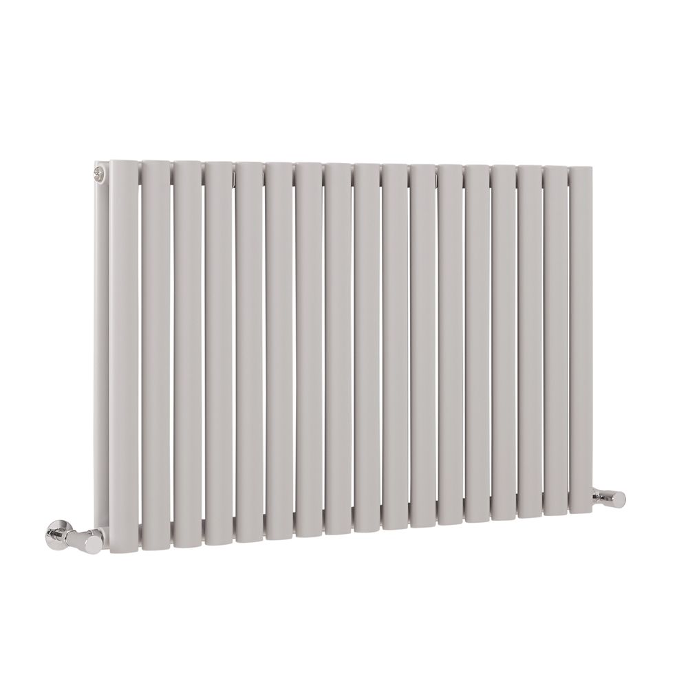 Revive - Light Gray Horizontal Double-Panel Designer Radiator - 25