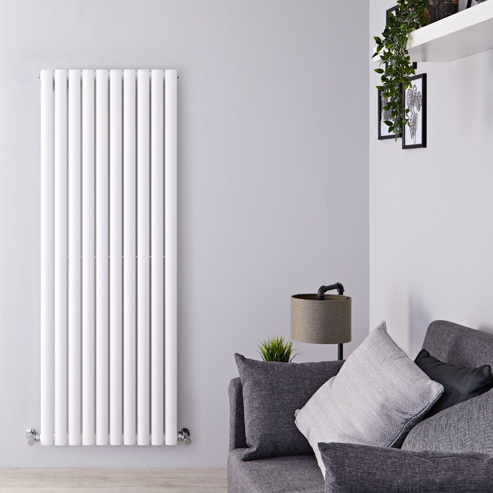 Revive - White Vertical Single-Panel Designer Radiator - 63" x 23.25"