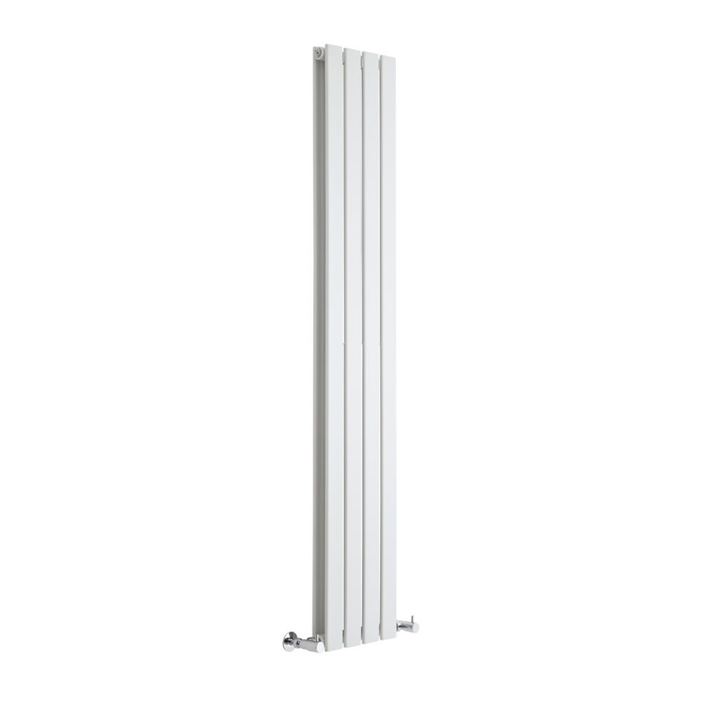 Delta - White Vertical Double Slim-Panel Designer Radiator - 63