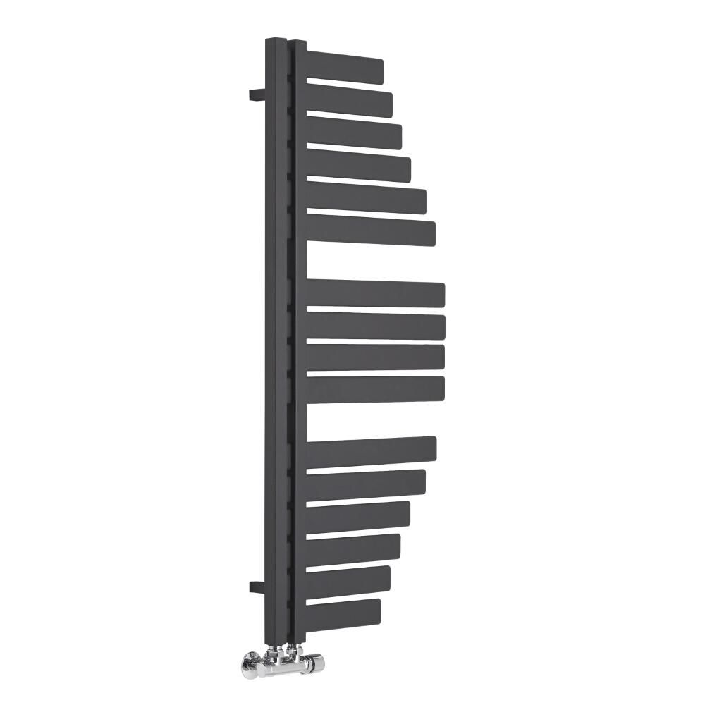Lazio - Anthracite Hydronic Designer Towel Warmer - 43.25" x 19"