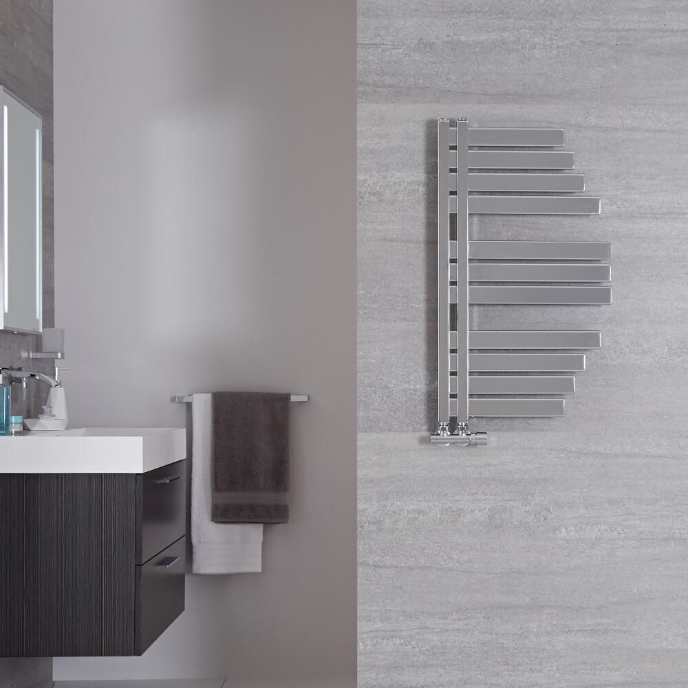 Lazio - Chrome Hydronic Designer Towel Warmer - 31.5" x 18.25"