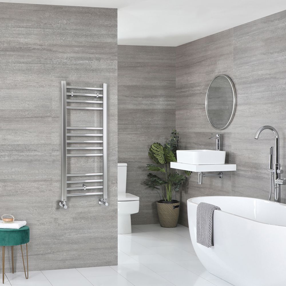 Kent - Chrome Hydronic Flat Towel Warmer - 39 3/8” x 15 3/4”