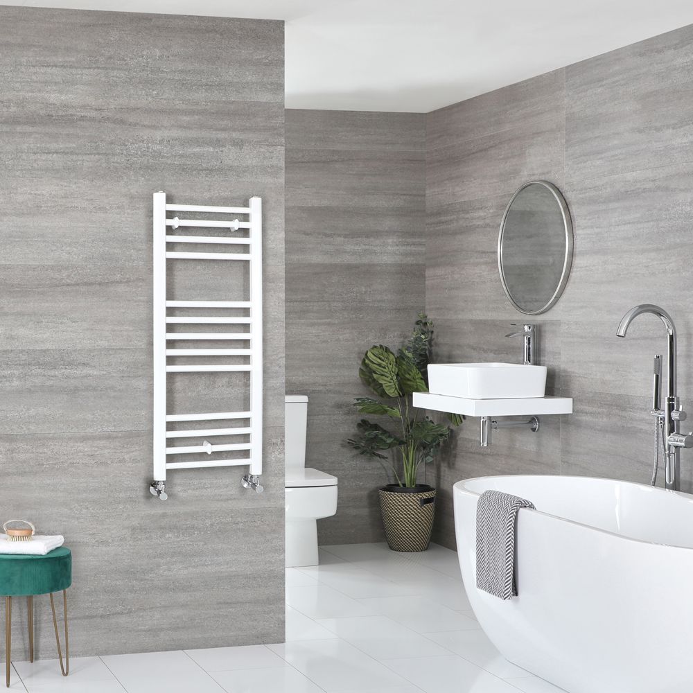 Ive - White Hydronic Flat Towel Warmer - 39 3/8” x 15 3/4”