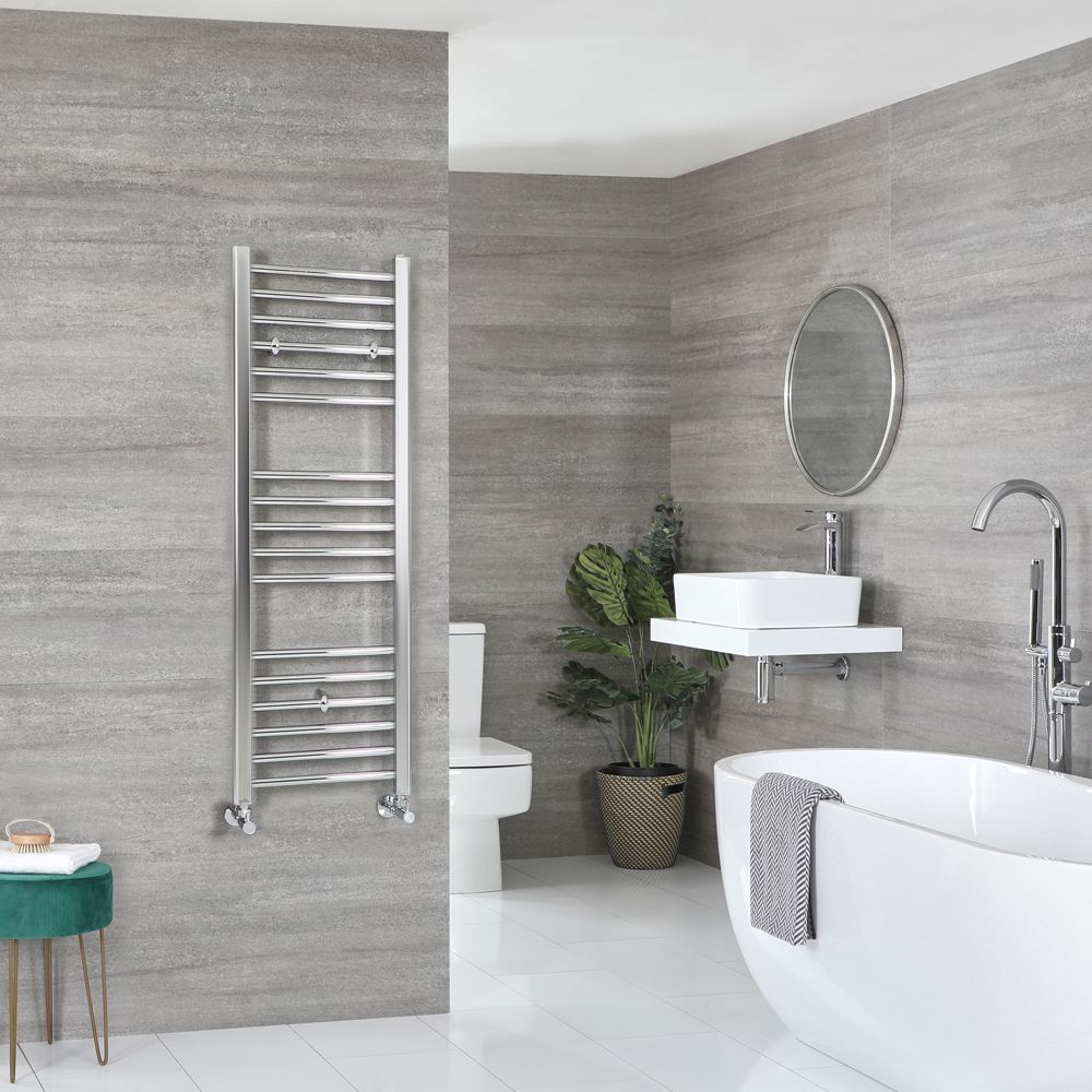 Kent - Chrome Hydronic Flat Towel Warmer - 47 1/4” x 15 3/4”