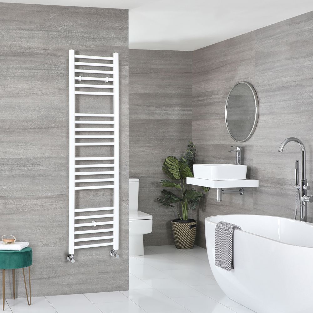 Ive - White Hydronic Flat Towel Warmer - 63" x 15 3/4”