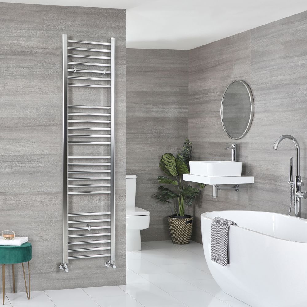 Kent - Chrome Hydronic Flat Towel Warmer - 70 7/8” x 15 3/4”