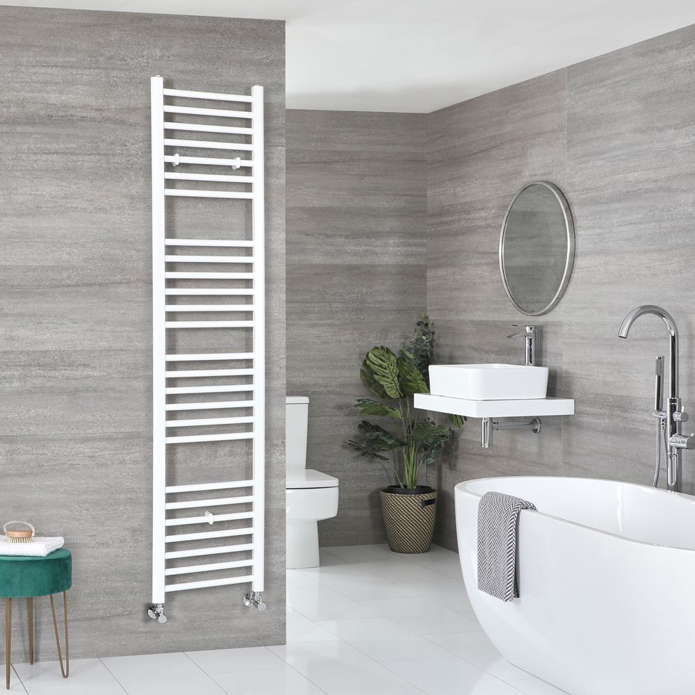 Ive - White Hydronic Flat Towel Warmer - 70 7/8” x 15 3/4”