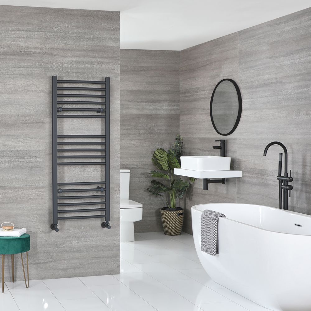 Artle - Anthracite Hydronic Flat Towel Warmer - 47 1/4” x 19 5/8”
