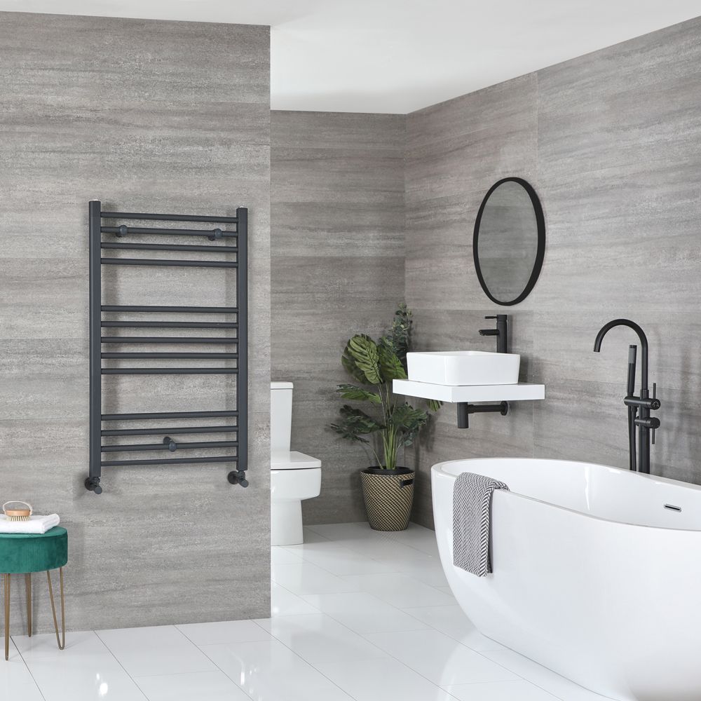 Artle - Anthracite Hydronic Flat Towel Warmer - 39 3/8” x 23 5/8”
