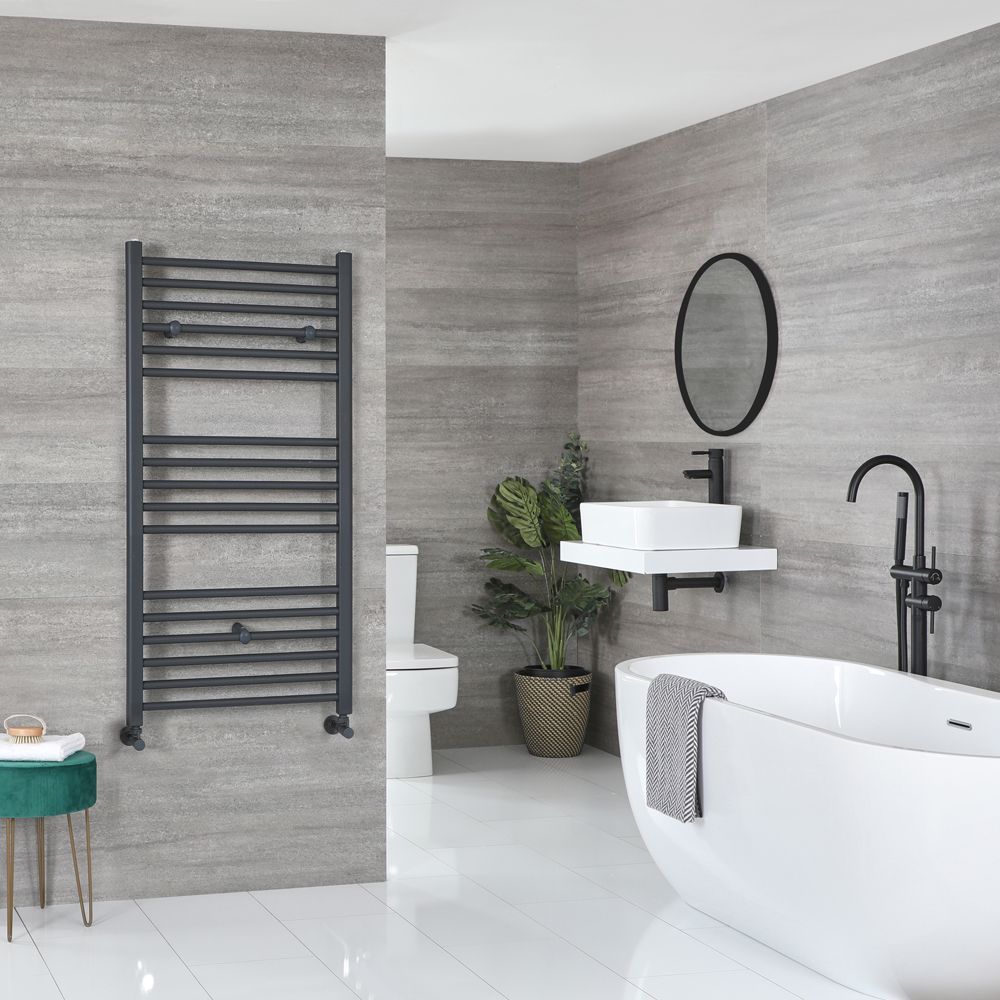 Artle - Anthracite Hydronic Flat Towel Warmer - 47 1/4” x 23 5/8”