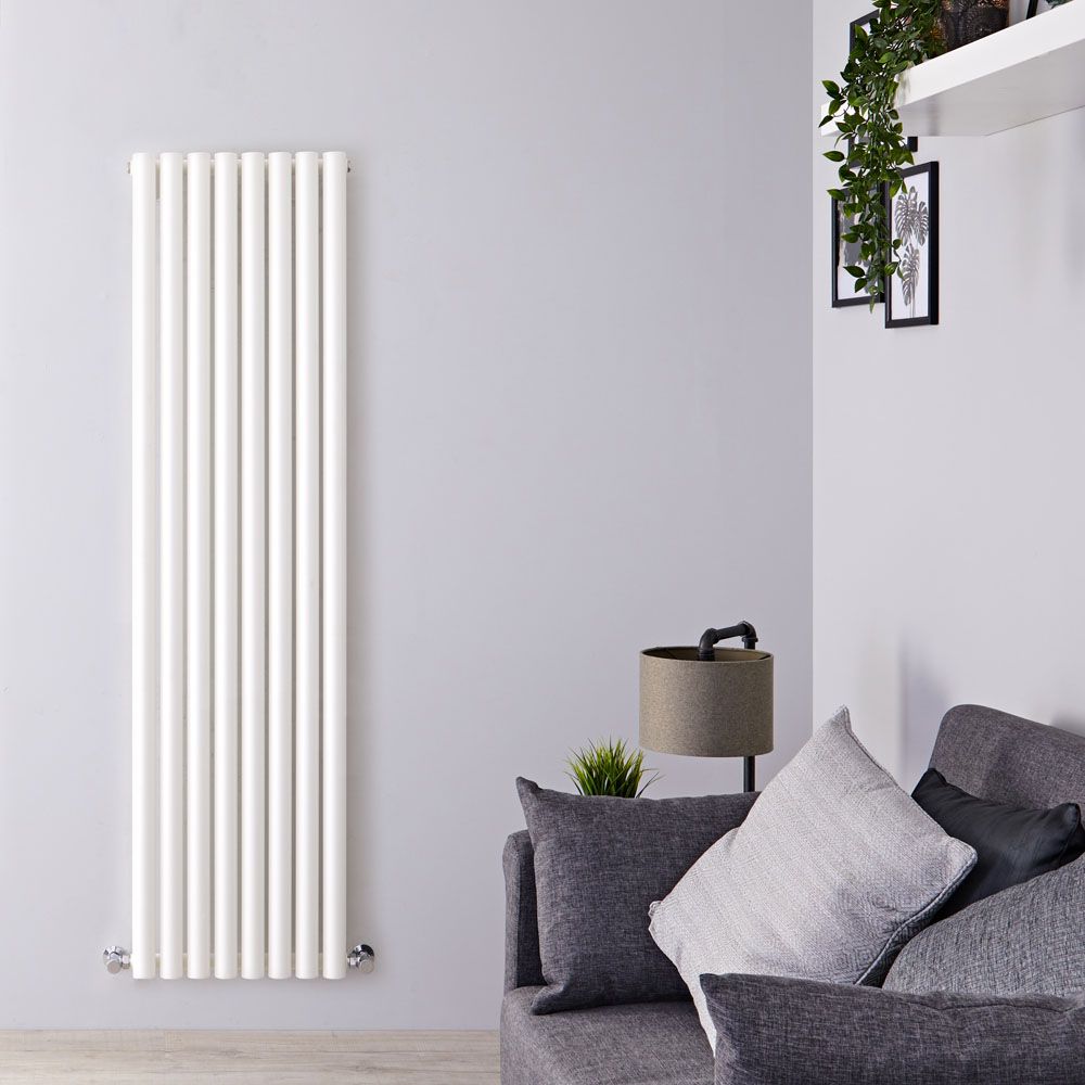 Savy - White Vertical Single-Panel Designer Radiator - 70" x 18.5"