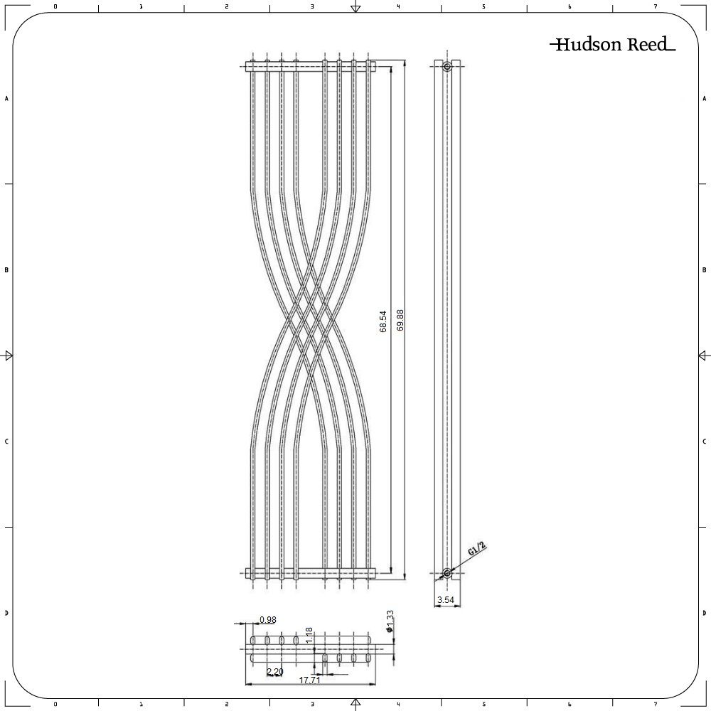 Xcite Radiator Xcite - Anthracite Vertical Designer Radiator - 70