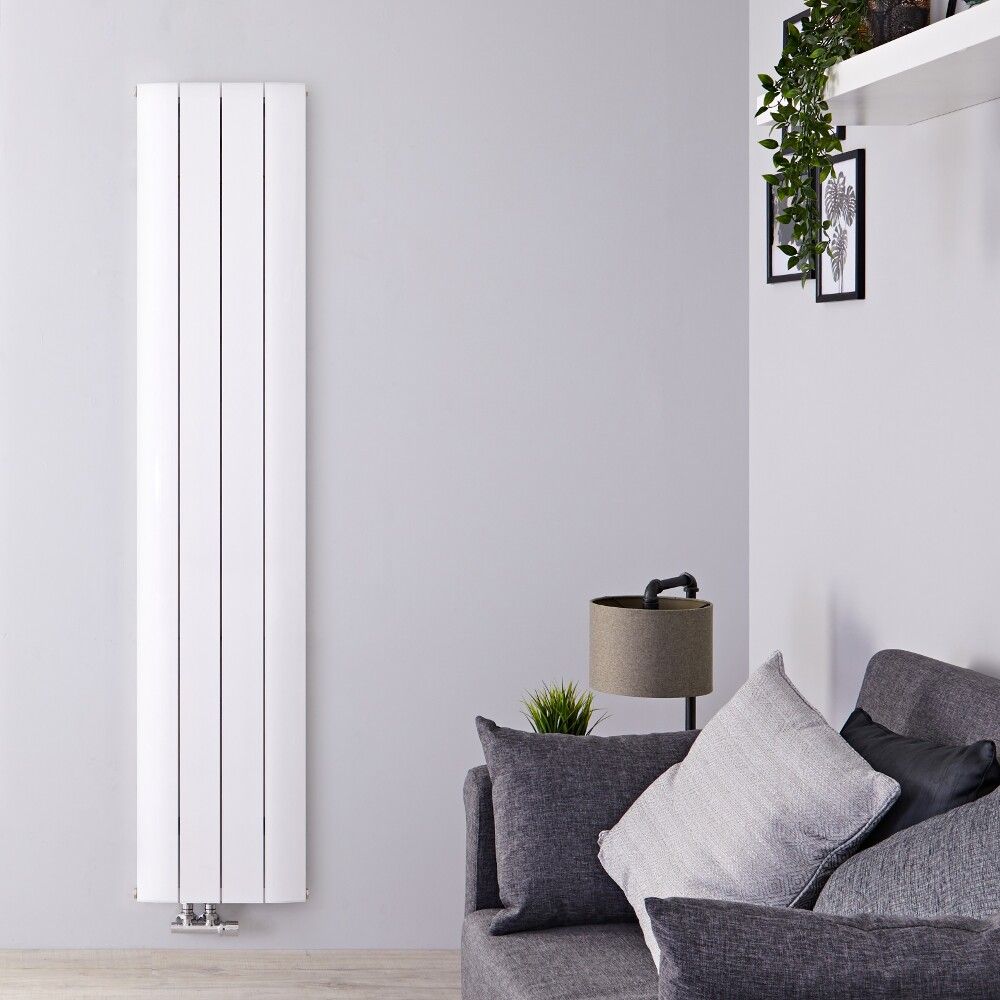 Aurora - White Aluminum Vertical Designer Radiator - 70.75" x 14.75"