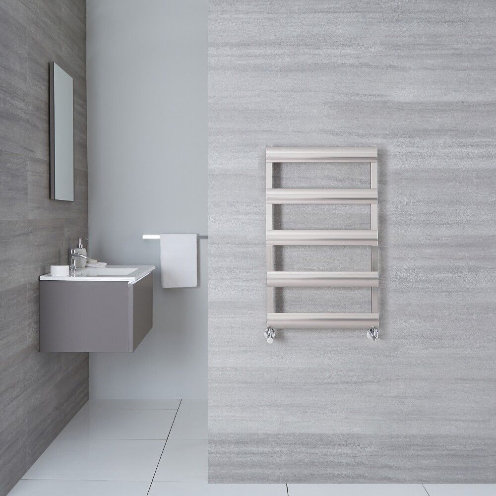 Gradus - Brushed Chrome Hydronic Towel Warmer - 31" x 19.75"