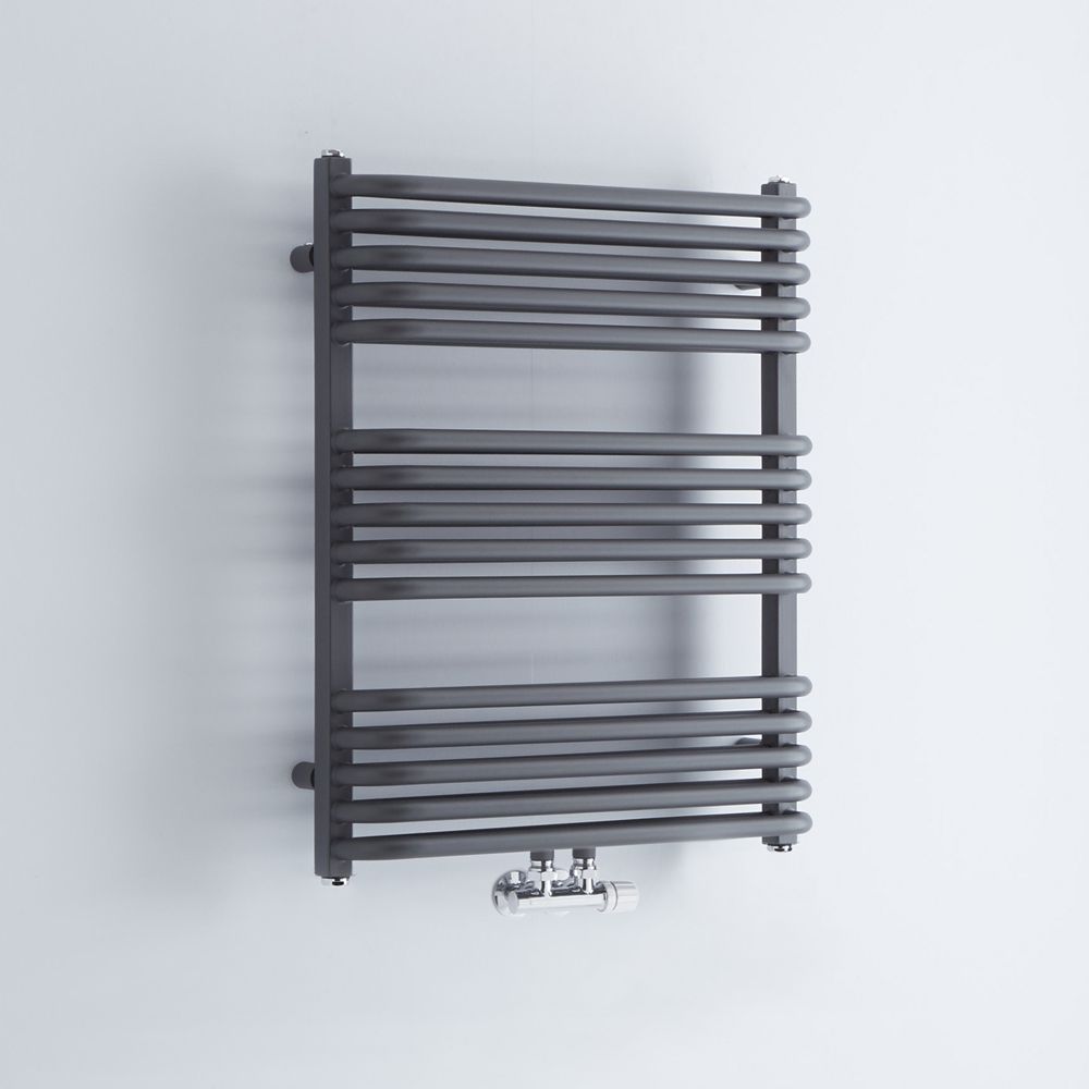 Arch - Anthracite Hydronic Heated Towel Warmer - 29" x 23.5"