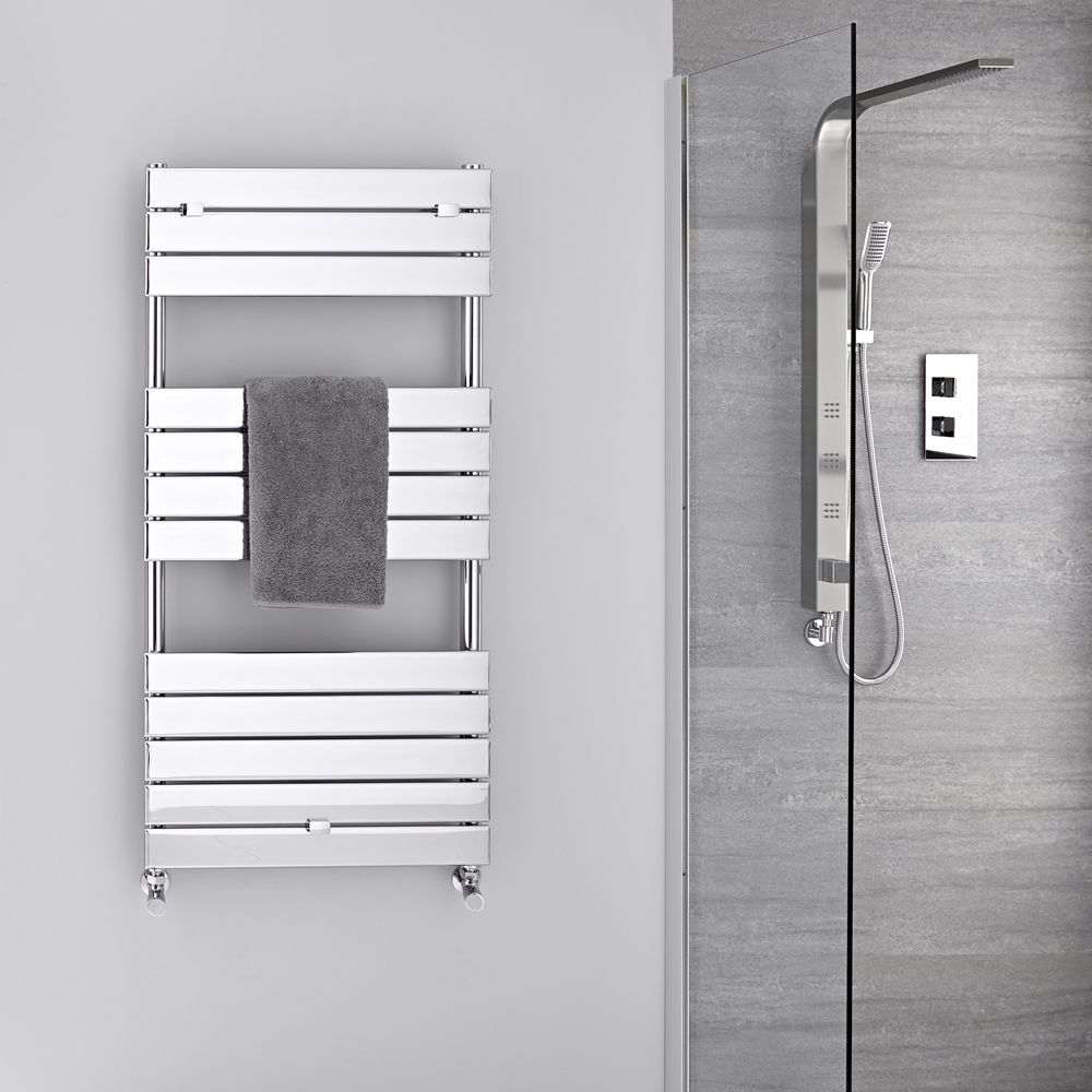 Lustro - Hydronic Chrome Heated Towel Warmer - 47.75