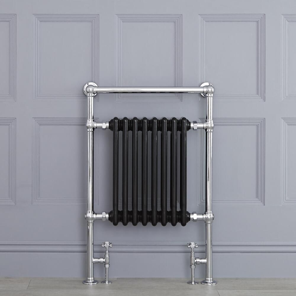 Marquis - Black Traditional Heated Towel Warmer - 36.75" x 24.5"