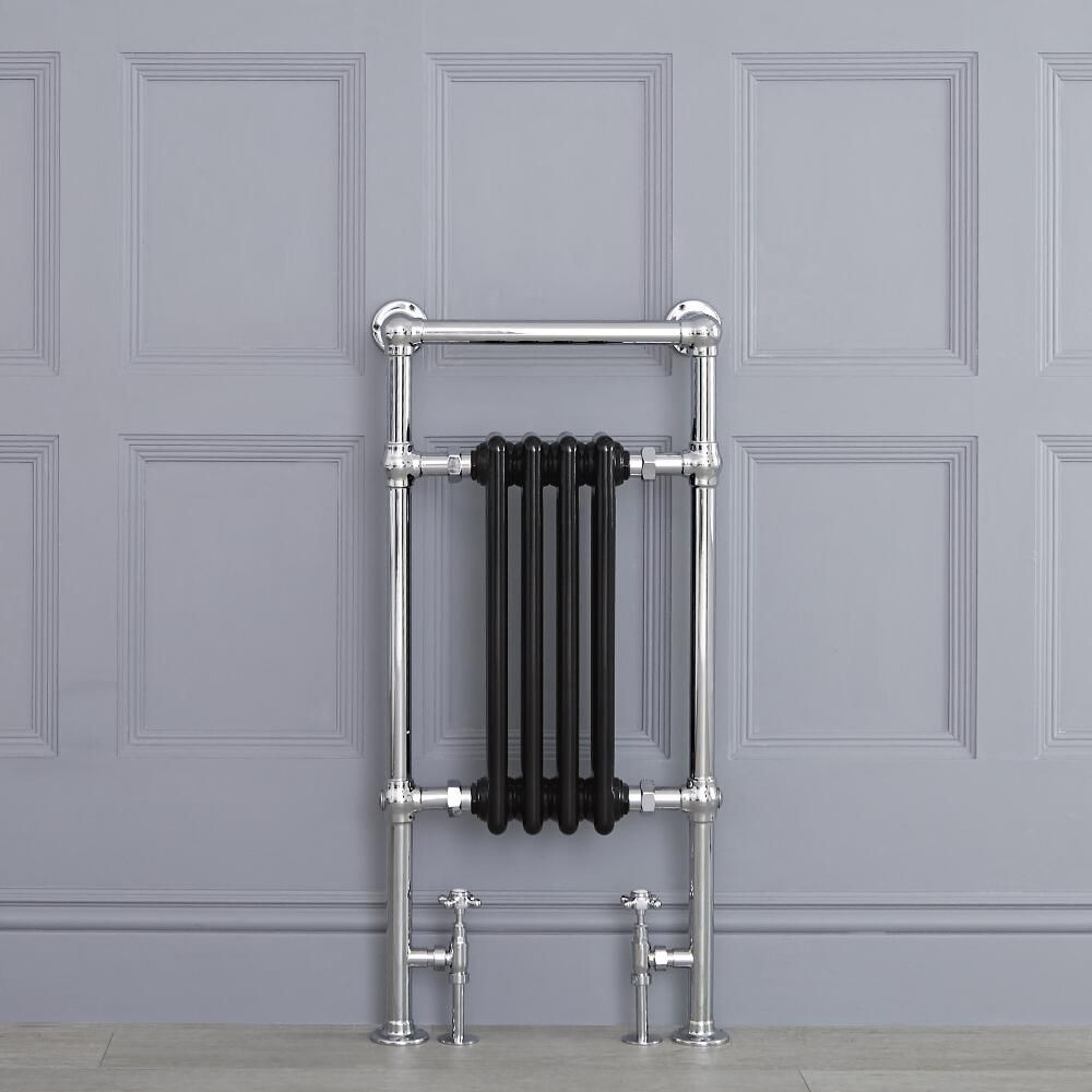 Marquis - Black Traditional Heated Towel Warmer - 36.75" x 17.75"