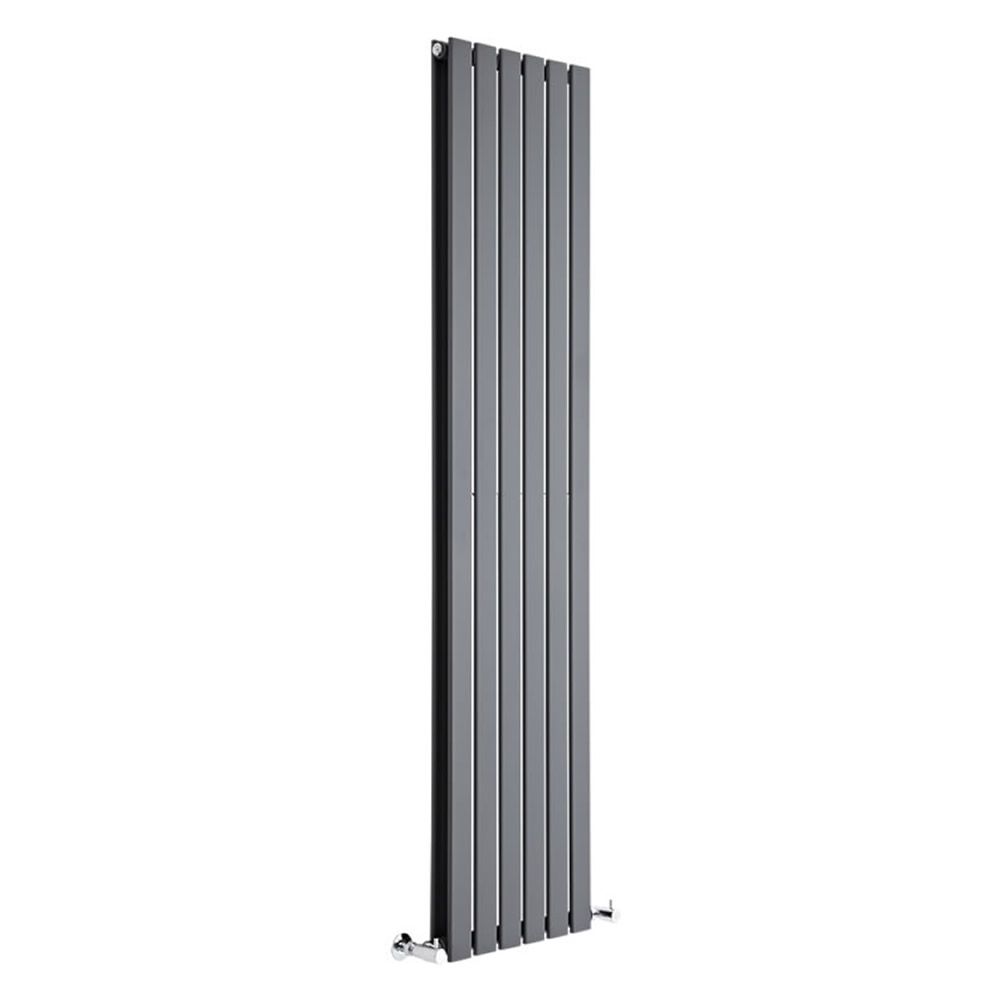 Delta - Anthracite Vertical Double Slim-Panel Designer Radiator - 70
