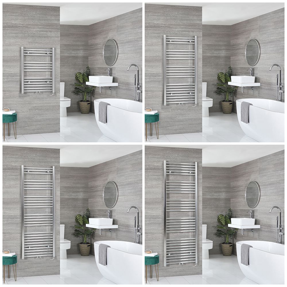 Neva Electric - Chrome Flat Plug-In Towel Warmer - Choice of Size