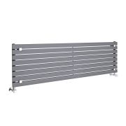 Sloane - Anthracite Horizontal Single Flat-Panel Designer Radiator - 18.5" x 63"
