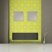Revive - Black Horizontal Single-Panel Designer Radiator - 14" x 63"