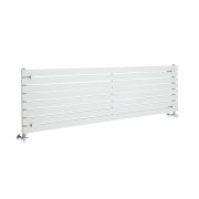 Sloane - White Horizontal Single Flat-Panel Designer Radiator - 18.5" x 63"