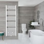 Neva Electric - White Flat Plug-In Towel Warmer - 70 1/4” x 23 5/8”
