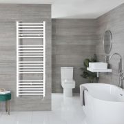 Ive Electric White Flat Plug In Towel Warmer 39 x 16