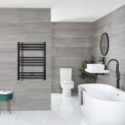 Matte black towel warmer 2025