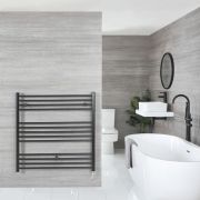 Nox Electric Matte Black Flat Plug In Towel Warmer 63 x 15 3 4