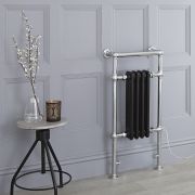 Marquis Electric White Traditional Plug In Heated Towel Warmer with Drying Rail 36.75 x 24.5