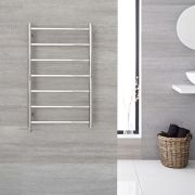 Quo Electric Stainless Steel Plug In Towel Warmer 31.5 x 23.75