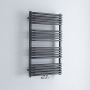 Arch - Anthracite Hydronic Heated Towel Warmer - 39.25" x 23.5"