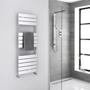 Lustro - Hydronic Chrome Heated Towel Warmer - 47.75" x 17.75"