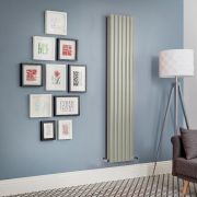 Revive - Sage Green Vertical Double-Panel Designer Radiator - All Sizes