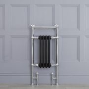 Marquis - Black Traditional Heated Towel Warmer - 36.75" x 17.75"