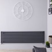 Revive - Anthracite Horizontal Single-Panel Designer Radiator - 18.5" x 70"