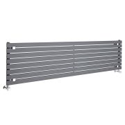 Sloane - Anthracite Horizontal Single Flat-Panel Designer Radiator - 18.5" x 70"