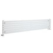 Sloane - White Horizontal Single Flat-Panel Designer Radiator - 14" x 70"