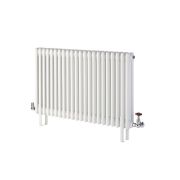 White Floor Mounting Kit for Three-Column Traditional Radiators