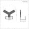 Y Wood Holder for Designer Radiators and Towel Warmers