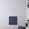 Revive Air - Anthracite Aluminum Horizontal Double-Panel Designer Radiator - 23.5" x 23.25"