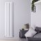 Revive Air - White Aluminum Vertical Double-Panel Designer Radiator - 70.75" x 13.75"