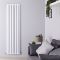 Revive Air - White Aluminum Vertical Double-Panel Designer Radiator - 70.75" x 18.5"